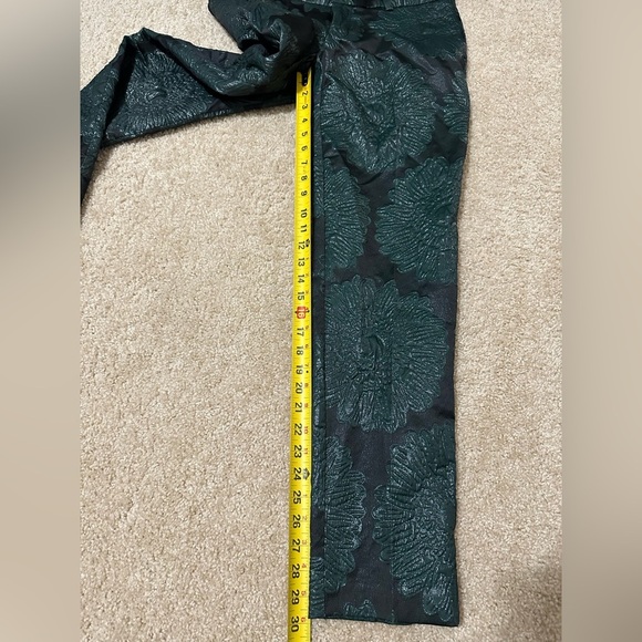 trina turk rn93418 Metallic Green And Black pants Size 4 - Picture 6 of 8